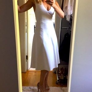 French Connection Cross-back lined dress